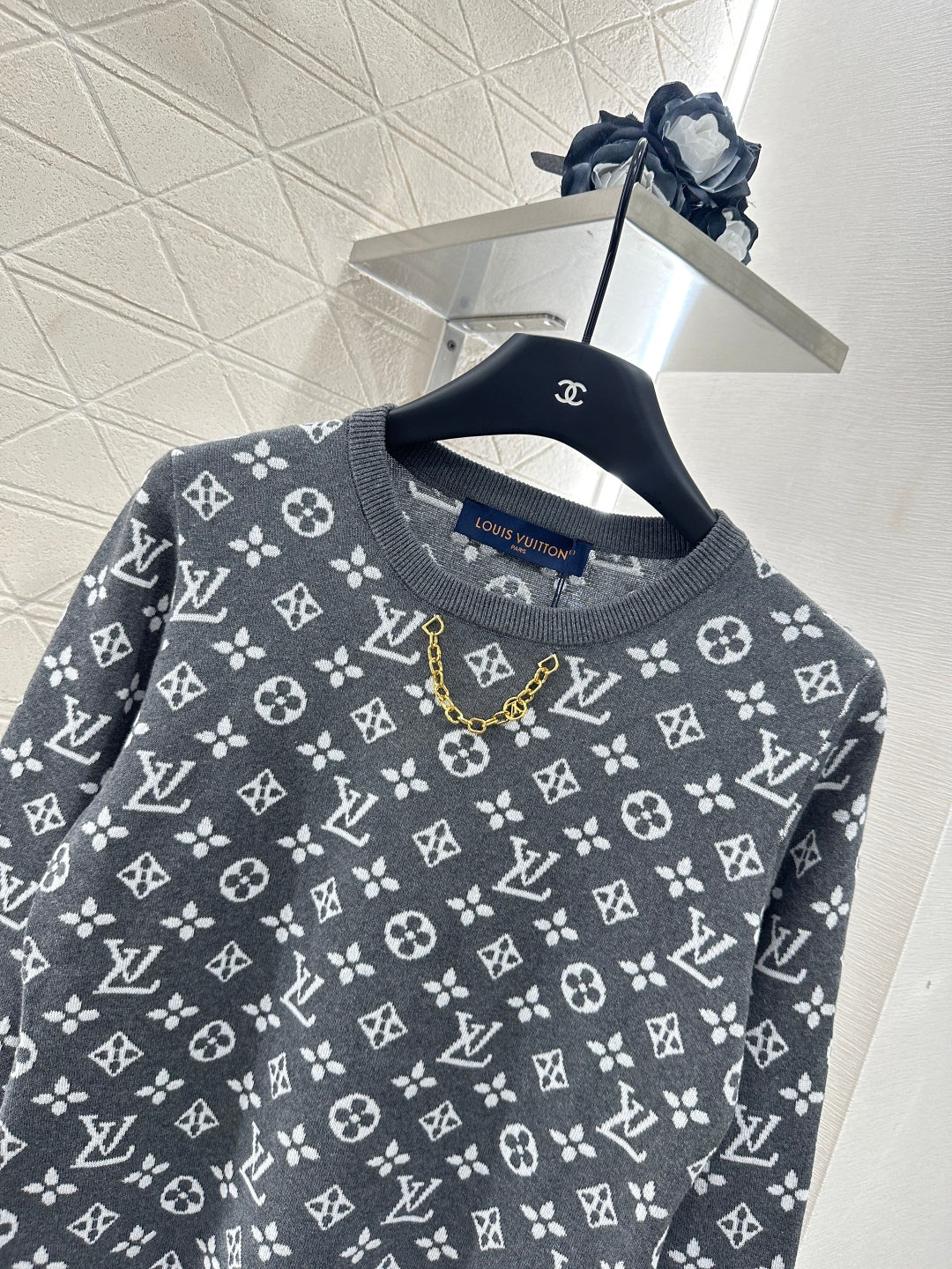 L 2025 new product Chain knitted long sleeves