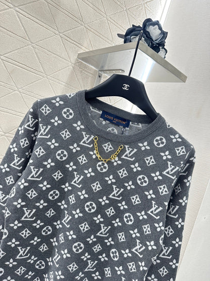 L 2025 new product Chain knitted long sleeves