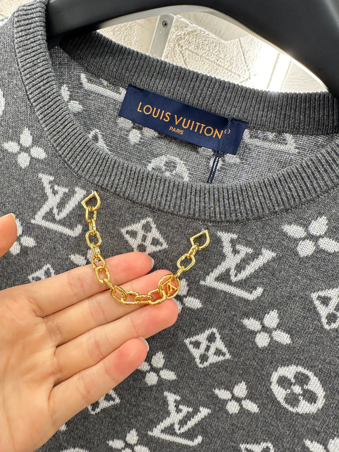 L 2025 new product Chain knitted long sleeves