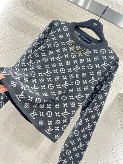 L 2025 new product Chain knitted long sleeves