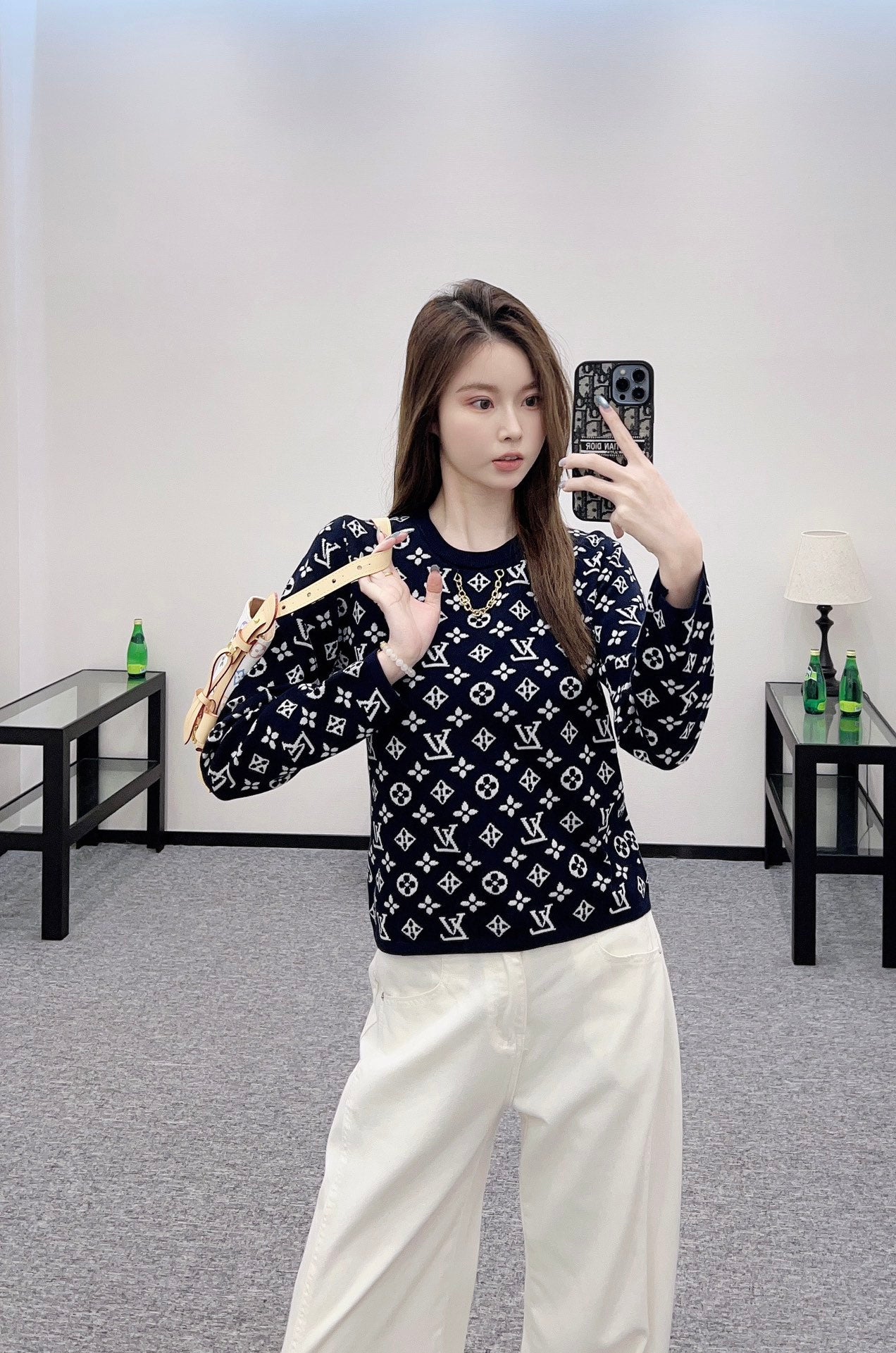 L 25 new product Chain knitted long sleeves
