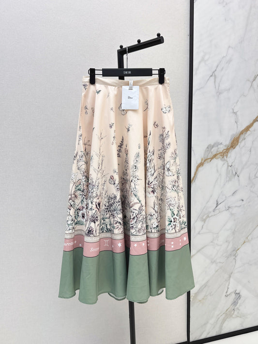 D 25ss printed skirt