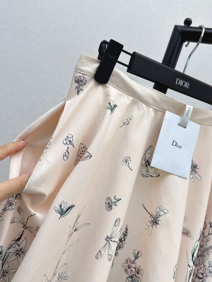 D 25ss printed skirt