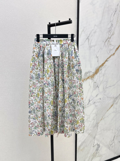 D 25ss printed skirt