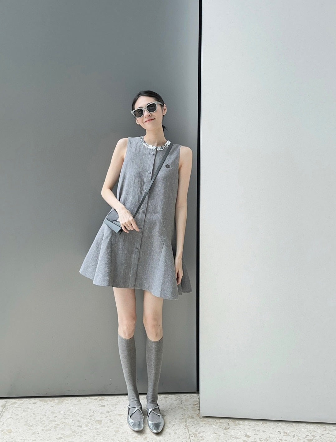 M 25ss embroidered dress