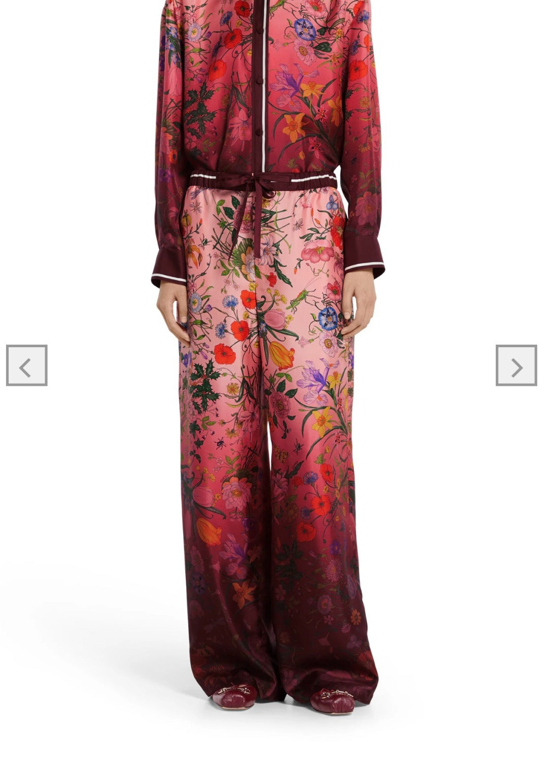 G 25fw printed pants