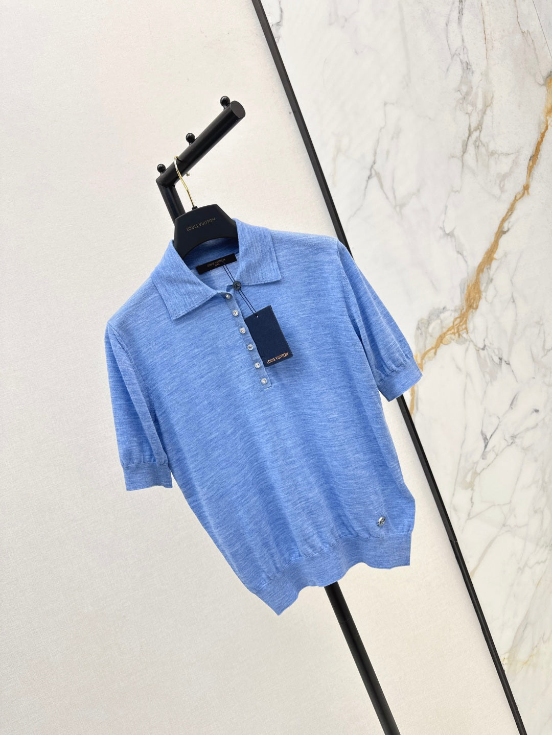 L 25ss knitted polo shirt