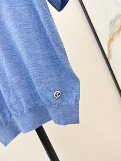 L 25ss knitted polo shirt