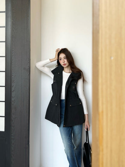 Bur 25fw embroidered vest