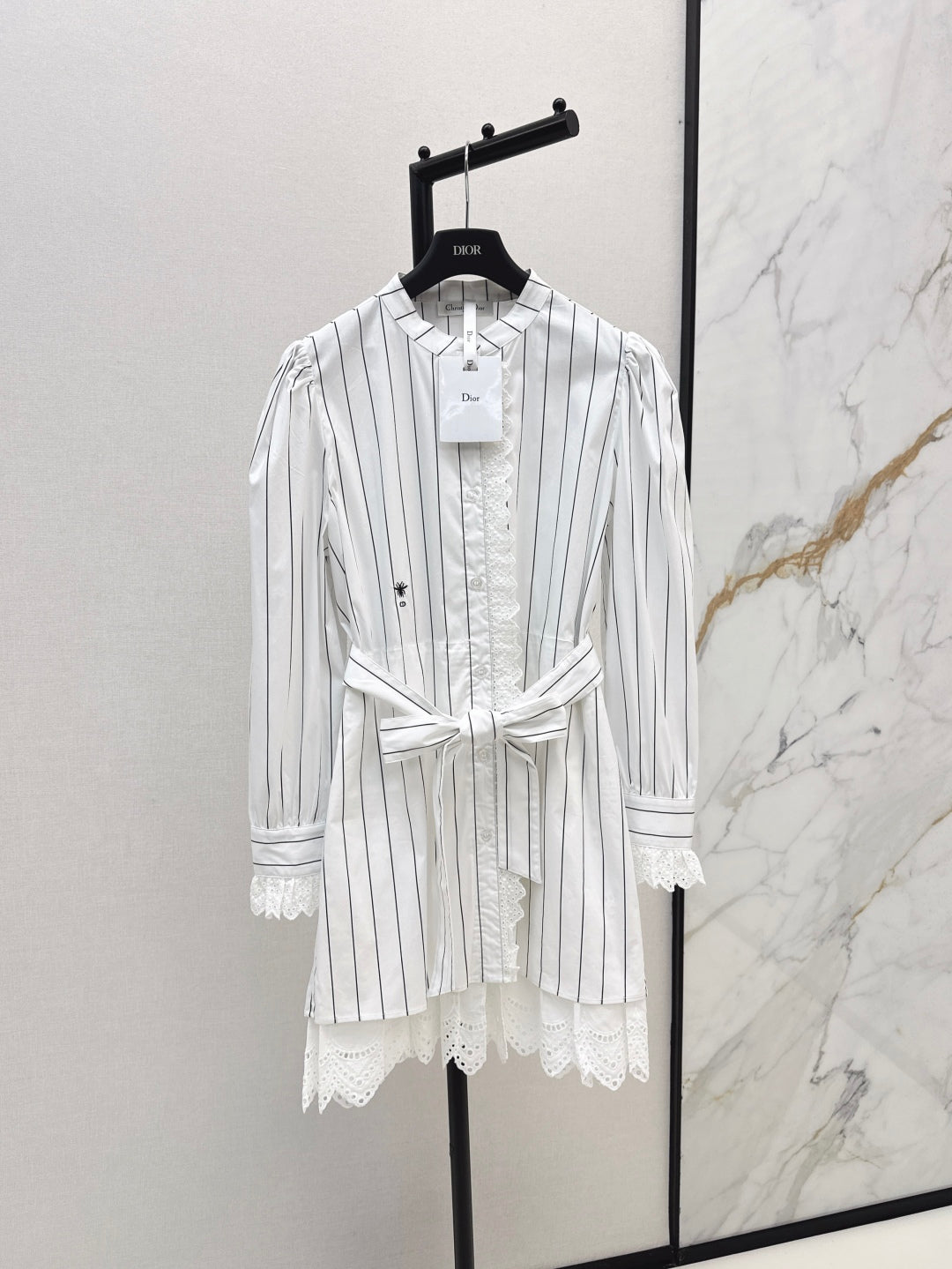 D 25fw embroidered dress