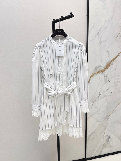 D 25fw embroidered dress