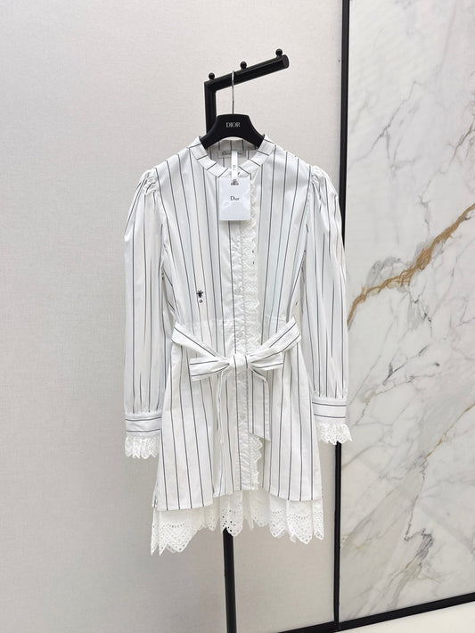 D 25fw embroidered dress