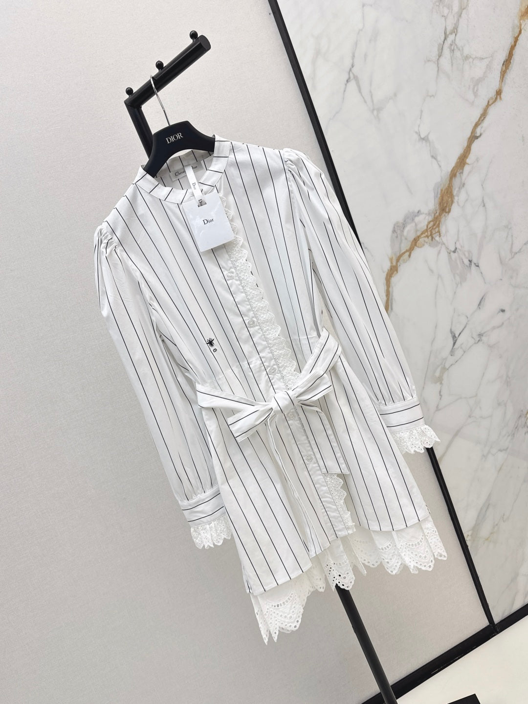 D 25fw embroidered dress