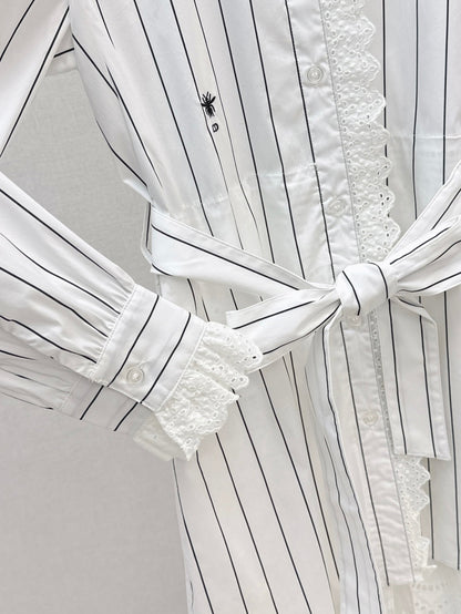 D 25fw embroidered dress