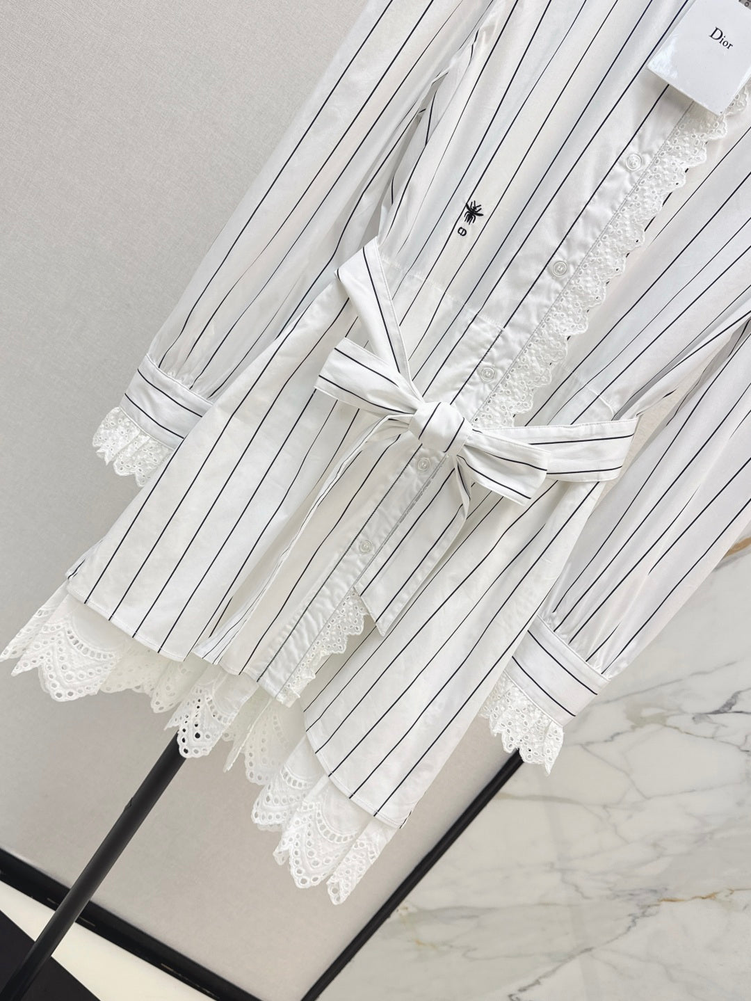 D 25fw embroidered dress