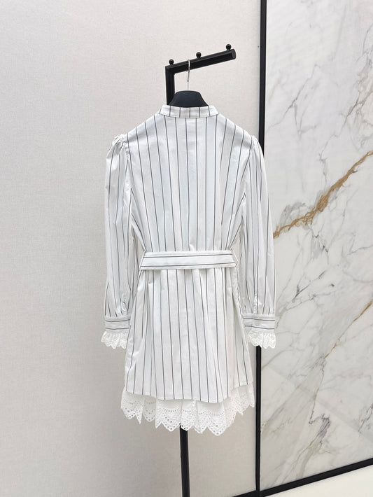 D 25fw embroidered dress