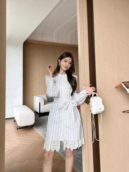 D 25fw embroidered dress