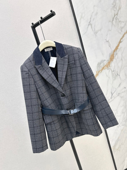 Bru 25fw plaid blazer