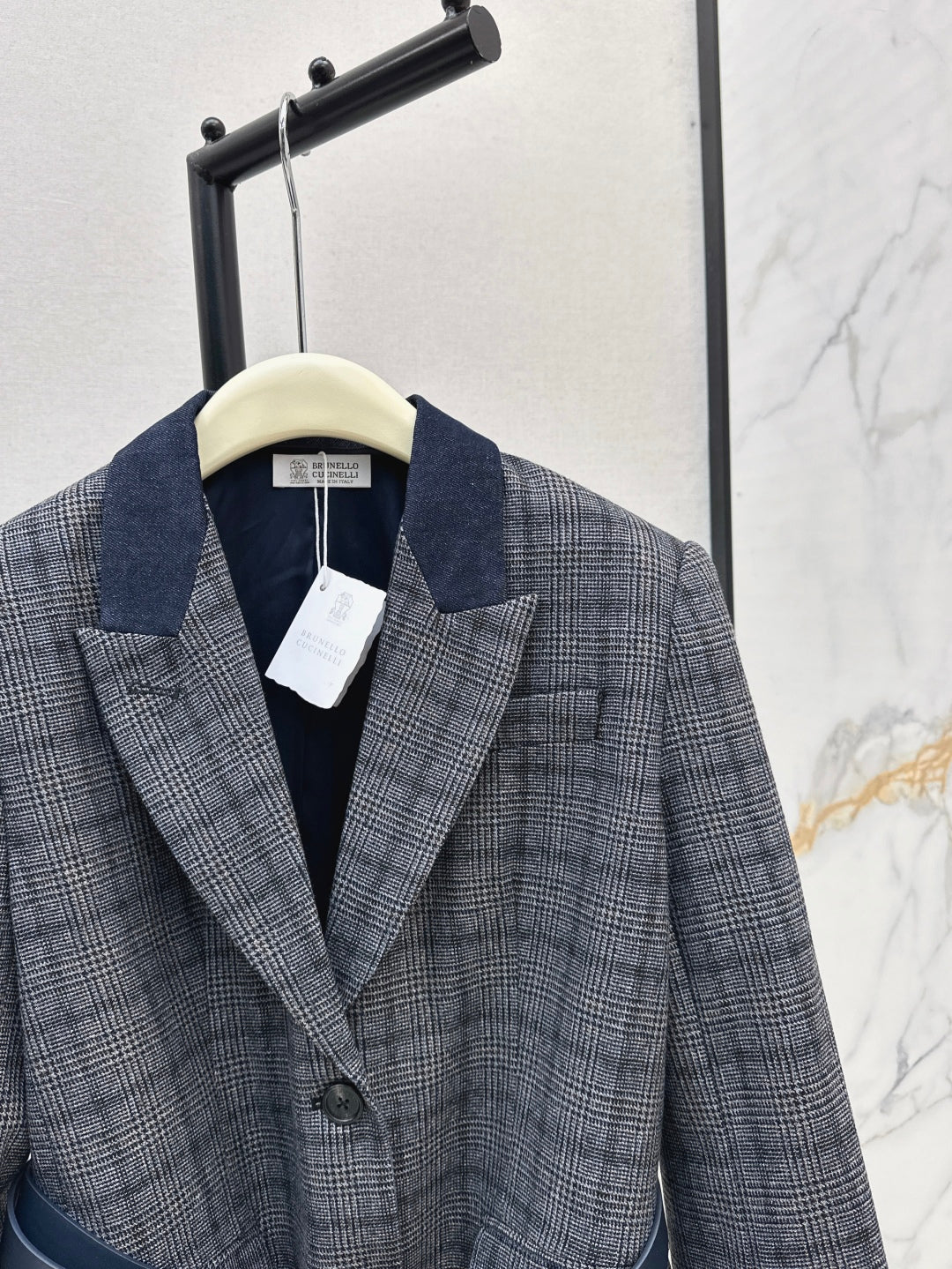 Bru 25fw plaid blazer