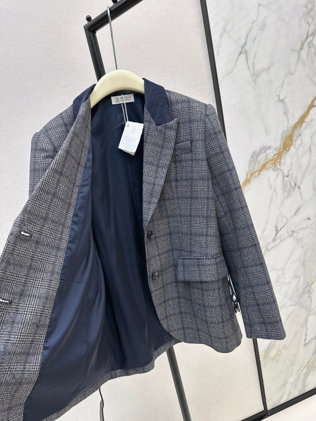 Bru 25fw plaid blazer