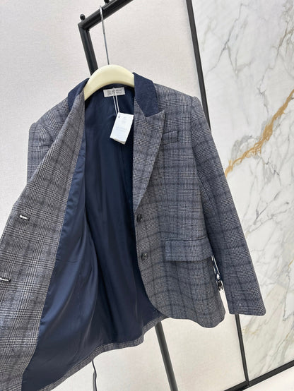 Bru 25fw plaid blazer