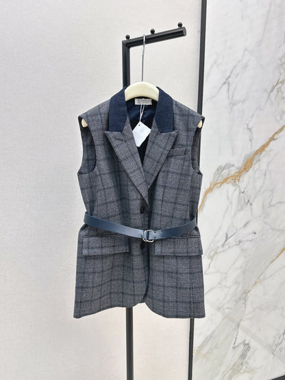 Bru 25fw plaid vest