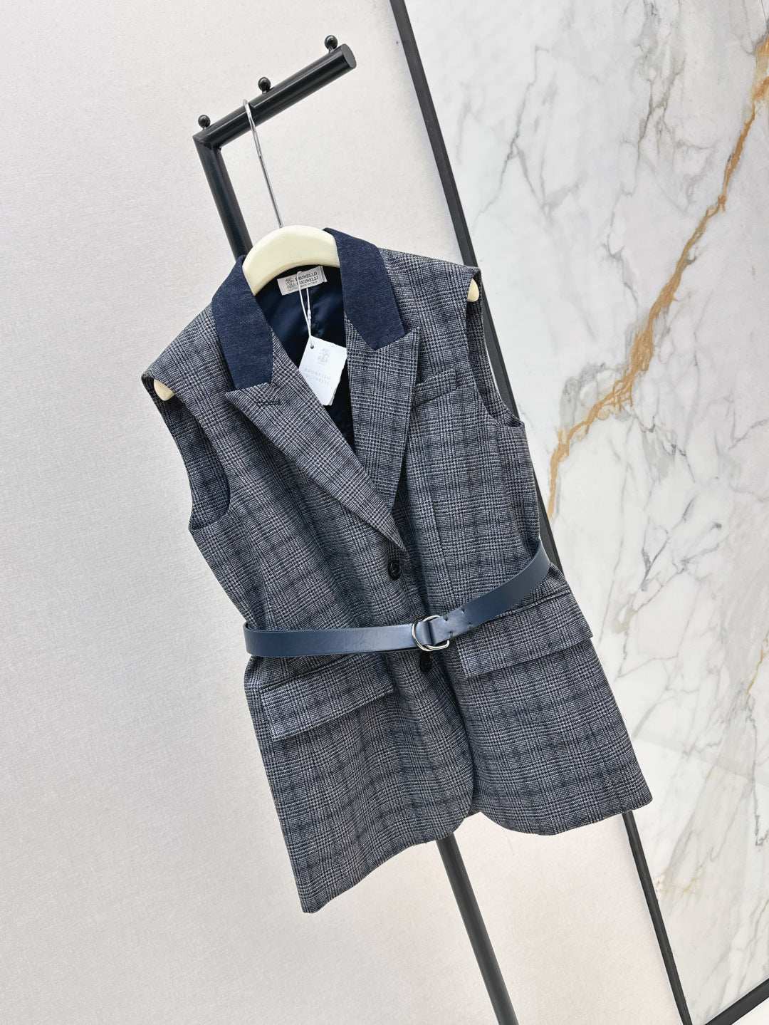 Bru 25fw plaid vest