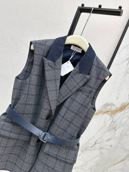 Bru 25fw plaid vest
