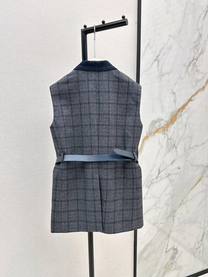 Bru 25fw plaid vest
