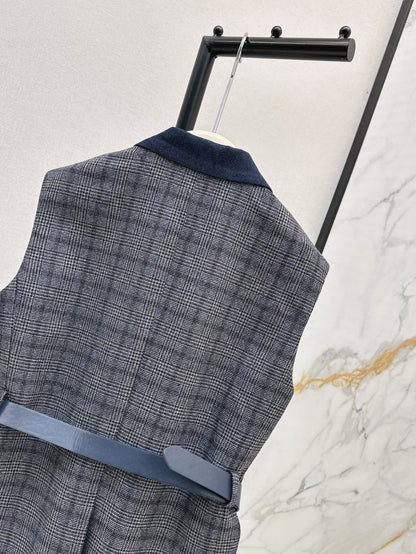 Bru 25fw plaid vest