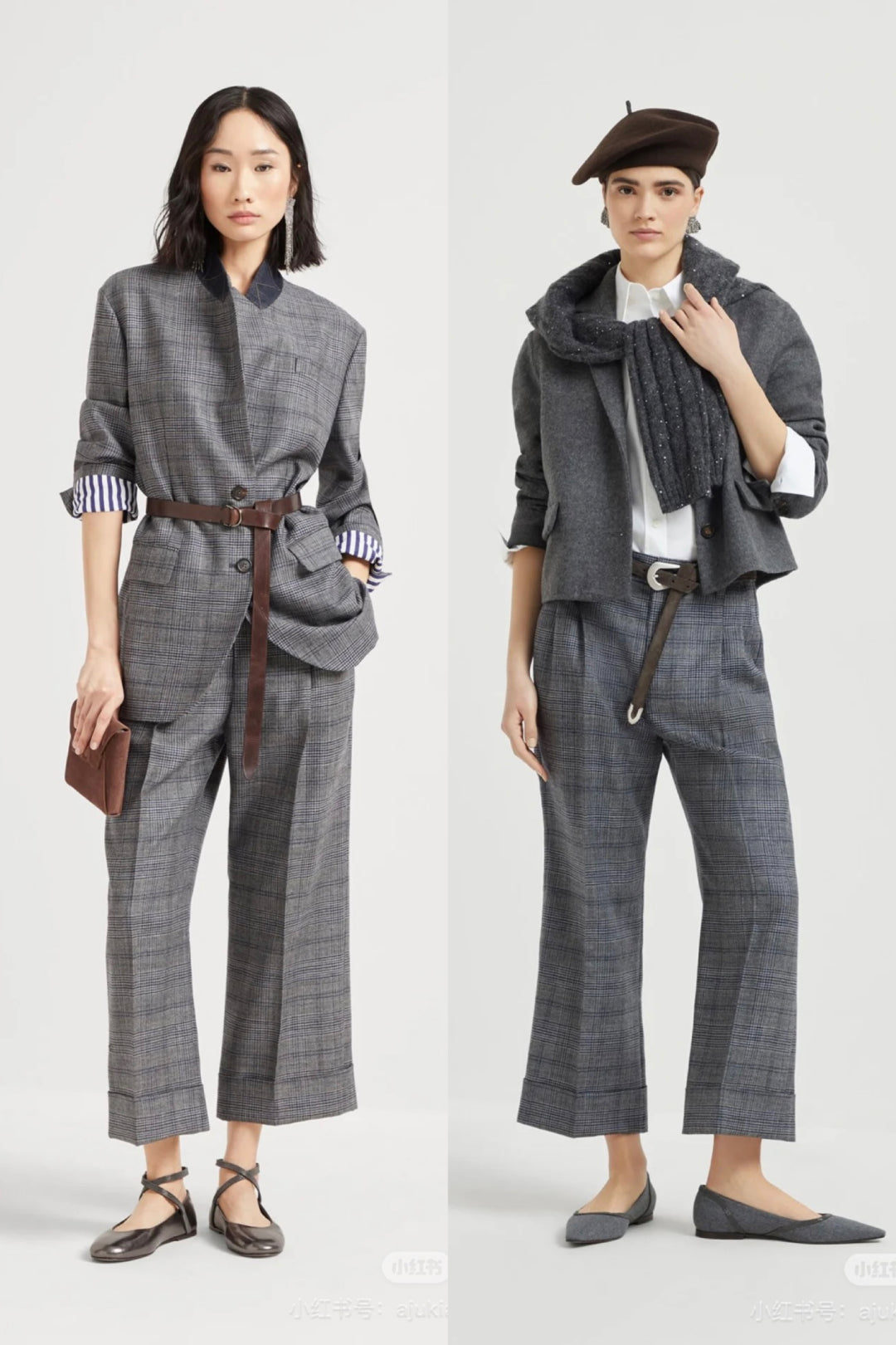Bru 25fw plaid blazer