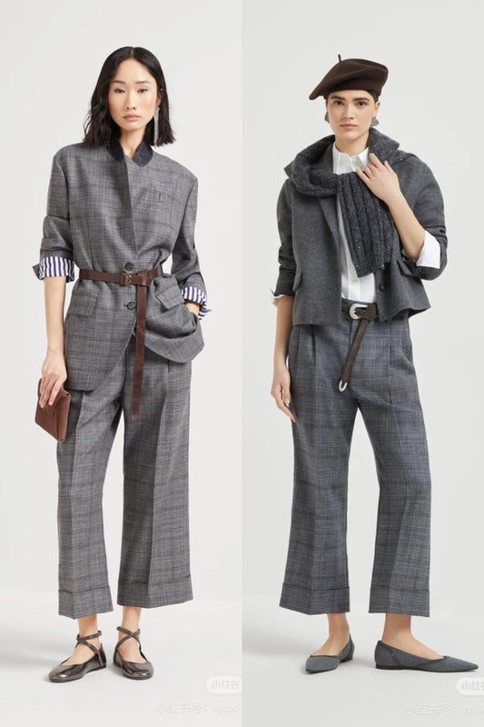 Bru 25fw plaid blazer