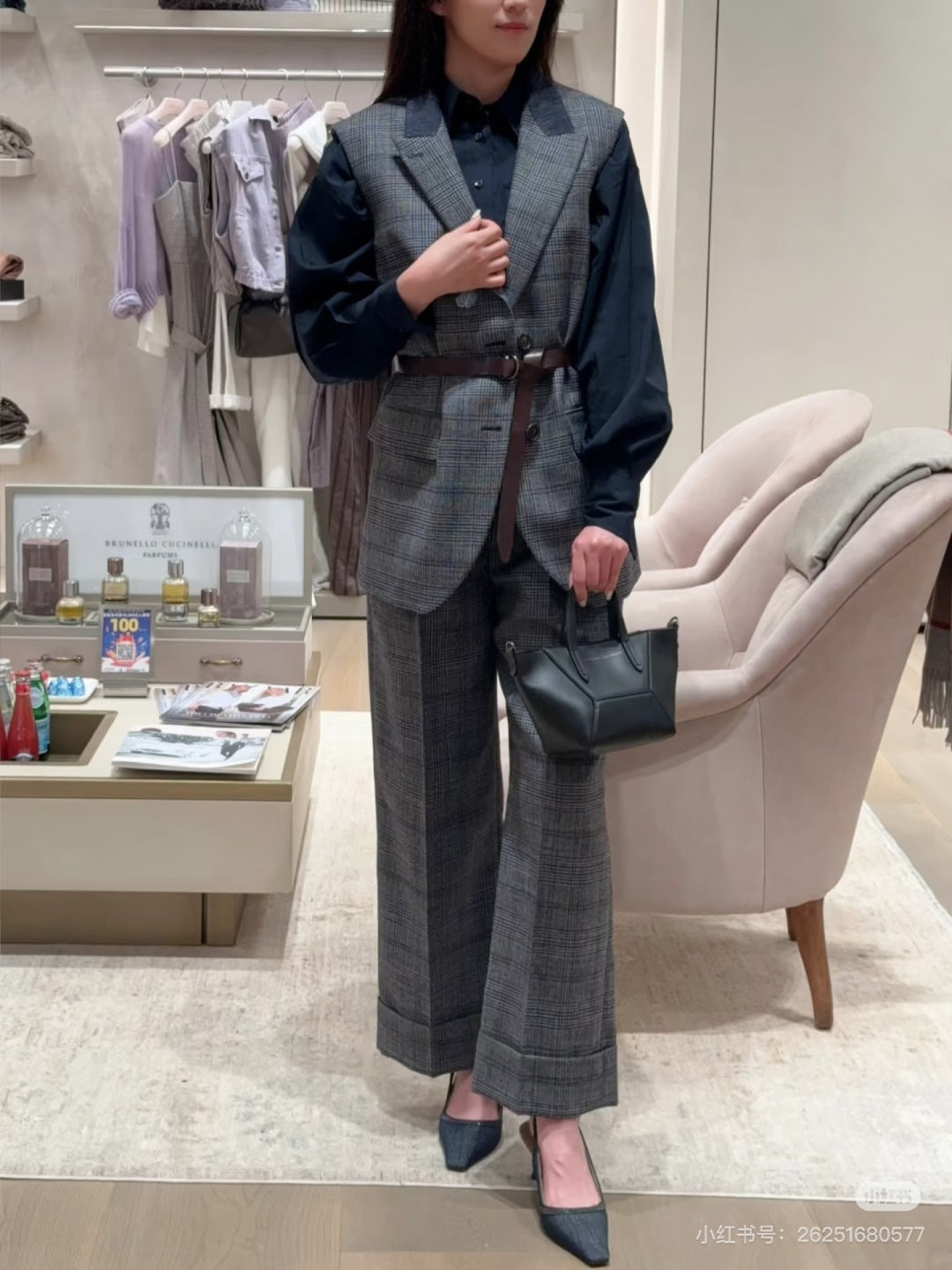 Bru 25fw plaid vest