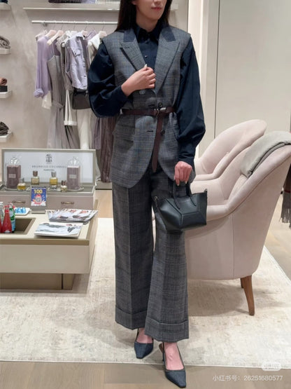 Bru 25fw plaid vest