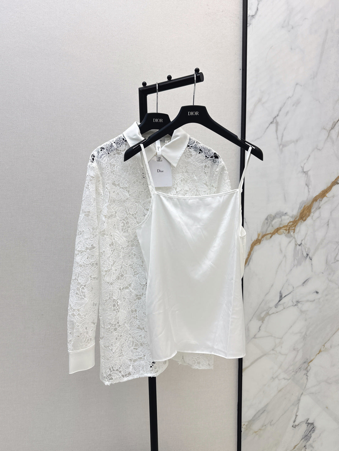 D 25fw lace shirt