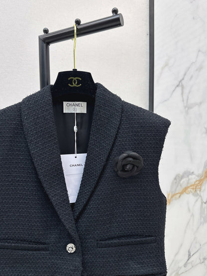 C 25 patchwork lace woven vest