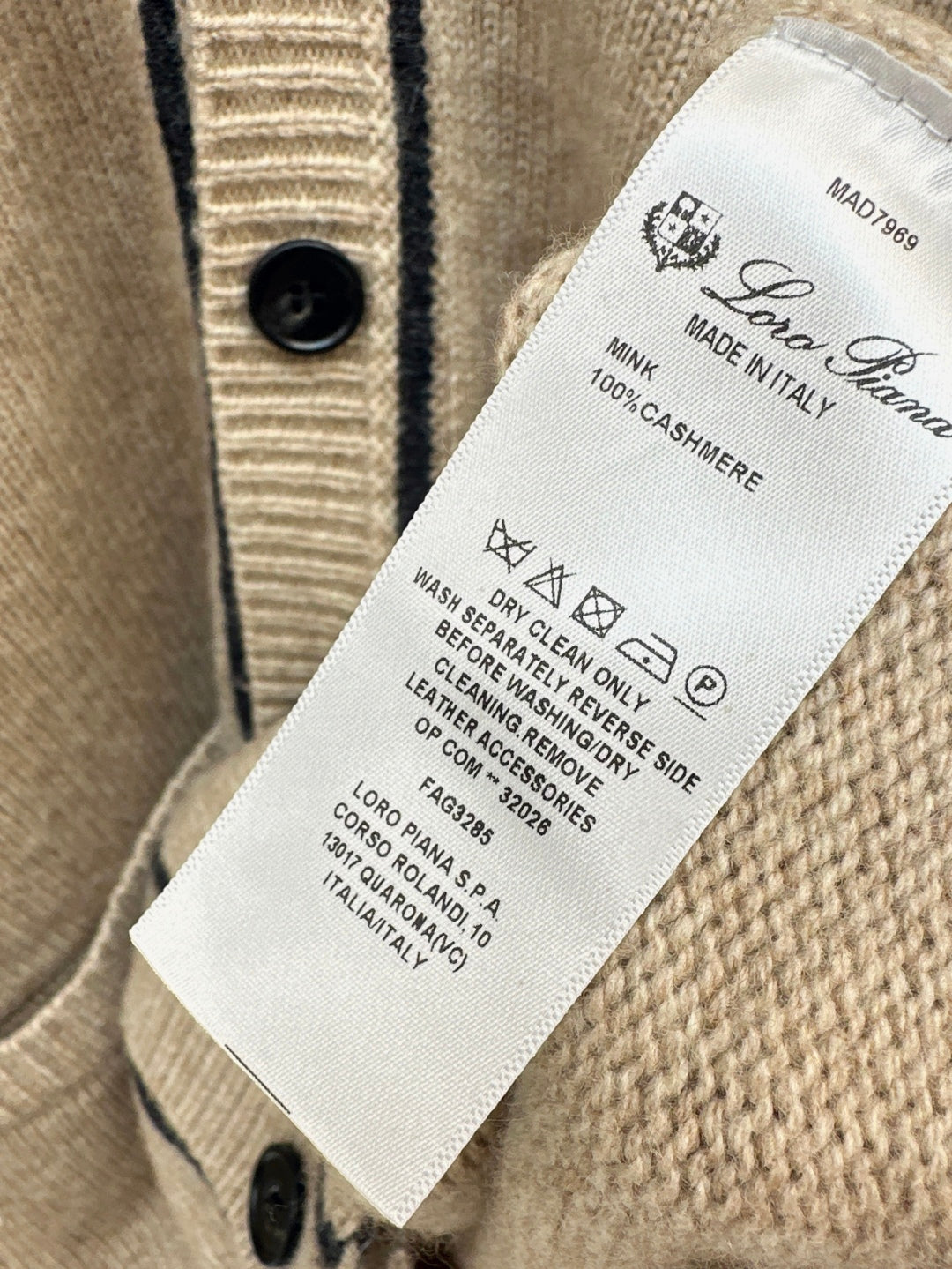 Lor 25fw cashmere cardigan