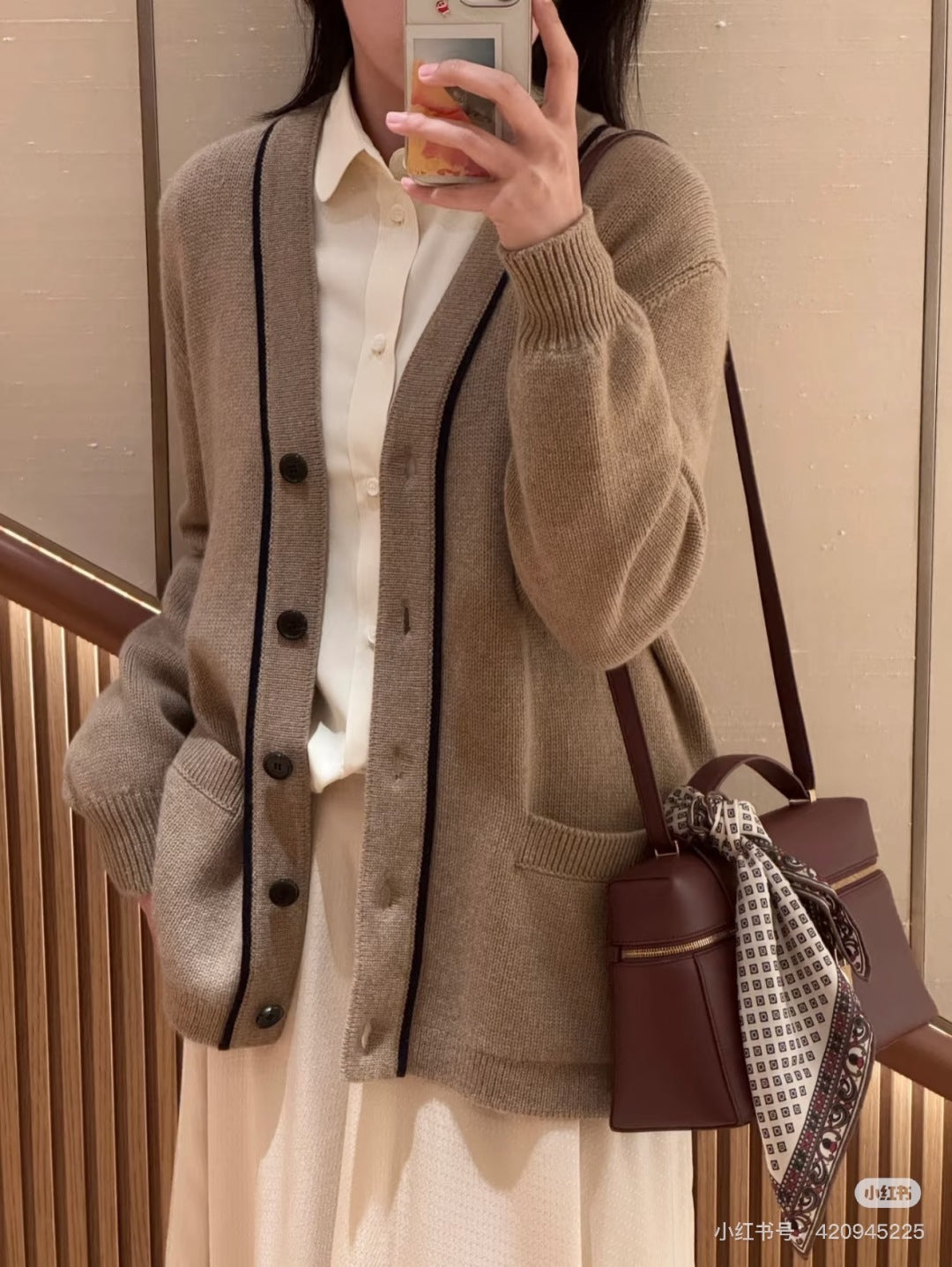 Lor 25fw cashmere cardigan