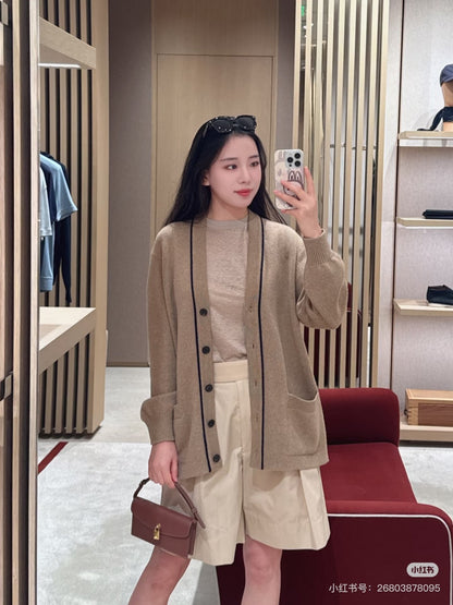 Lor 25fw cashmere cardigan