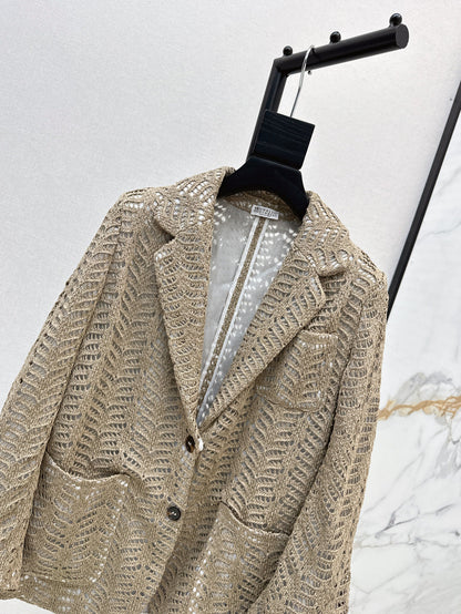 Bru 25fw hollow blazer