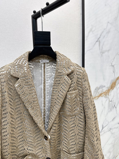Bru 25fw hollow blazer