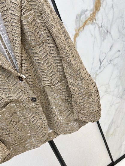 Bru 25fw hollow blazer