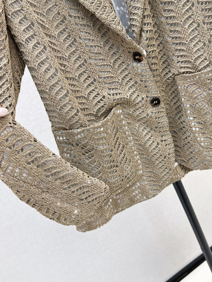 Bru 25fw hollow blazer