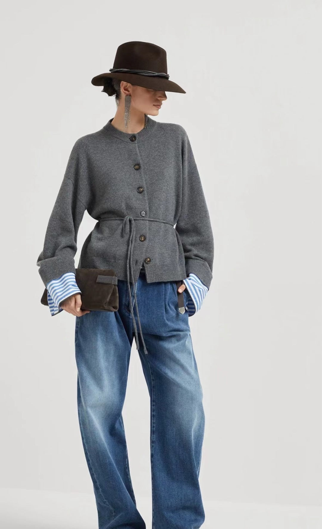 Bru 25fw cashmere cardigan