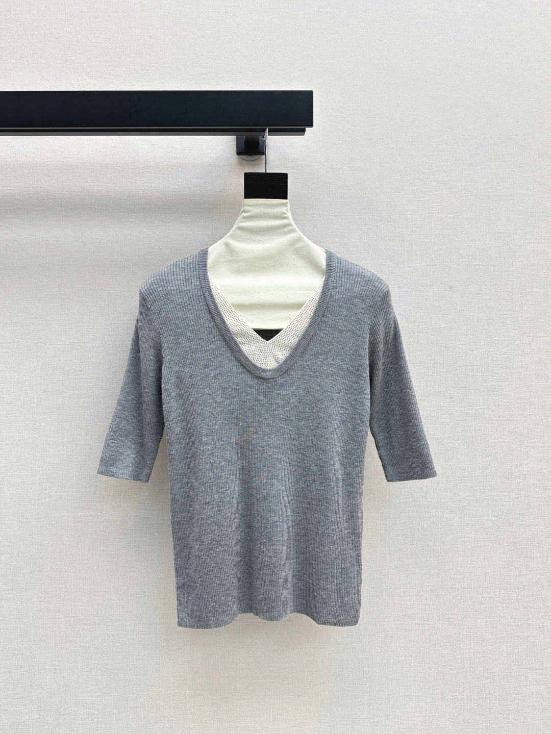 Bru 25fw knitted shirt