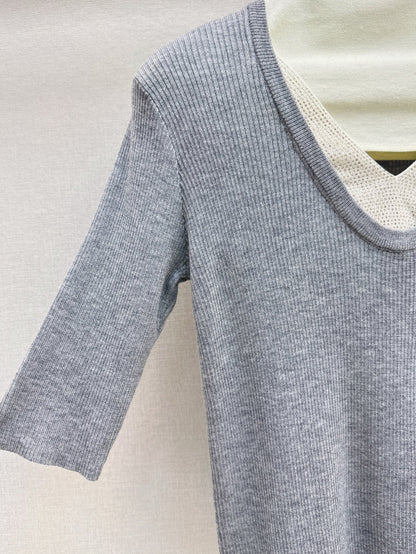 Bru 25fw knitted shirt