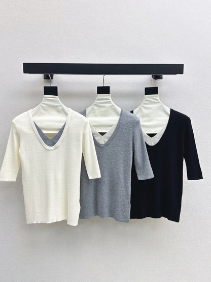Bru 25fw knitted shirt