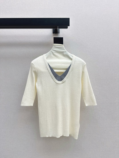 Bru 25fw knitted shirt