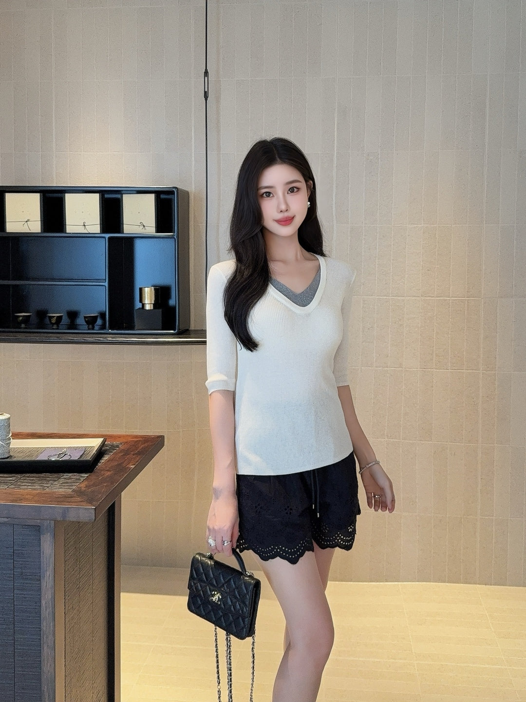Bru 25fw knitted shirt