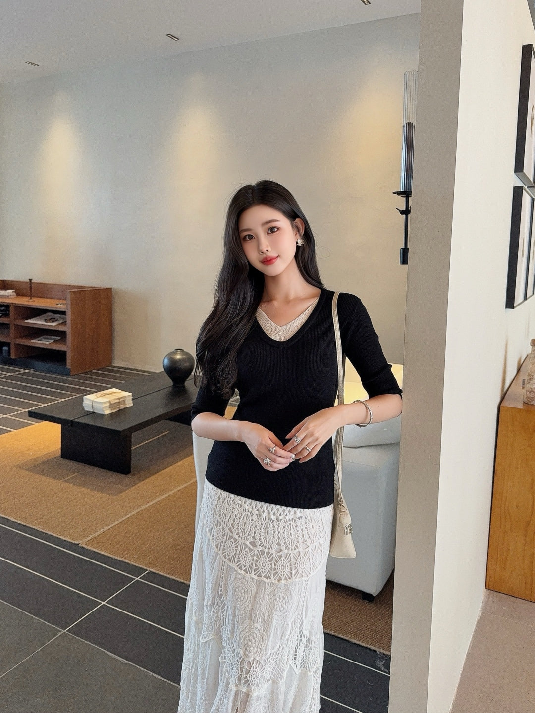 Bru 25fw knitted shirt